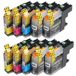 10-Pack Compatible Brother Lc-203 Xl Ink Cartridges – 4 Black + 2 Each Color (Replaces Lc-201) 1