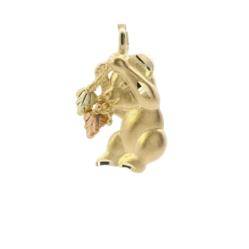 10K Tri-Color Gold Black Hills Gold Koala Pendant 1