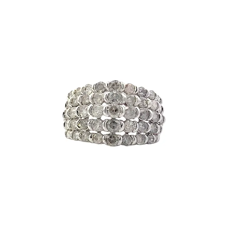10K White Gold Diamond Ring – 2.49 Carats Total Weight 1