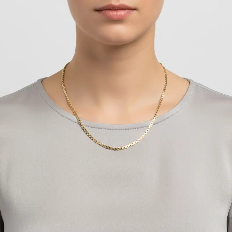 10K Yellow Gold 20-Inch Rolex-Style Cable Chain 1
