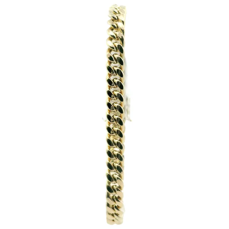 10K Yellow Gold 8.5-Inch Cuban Link Bracelet 1
