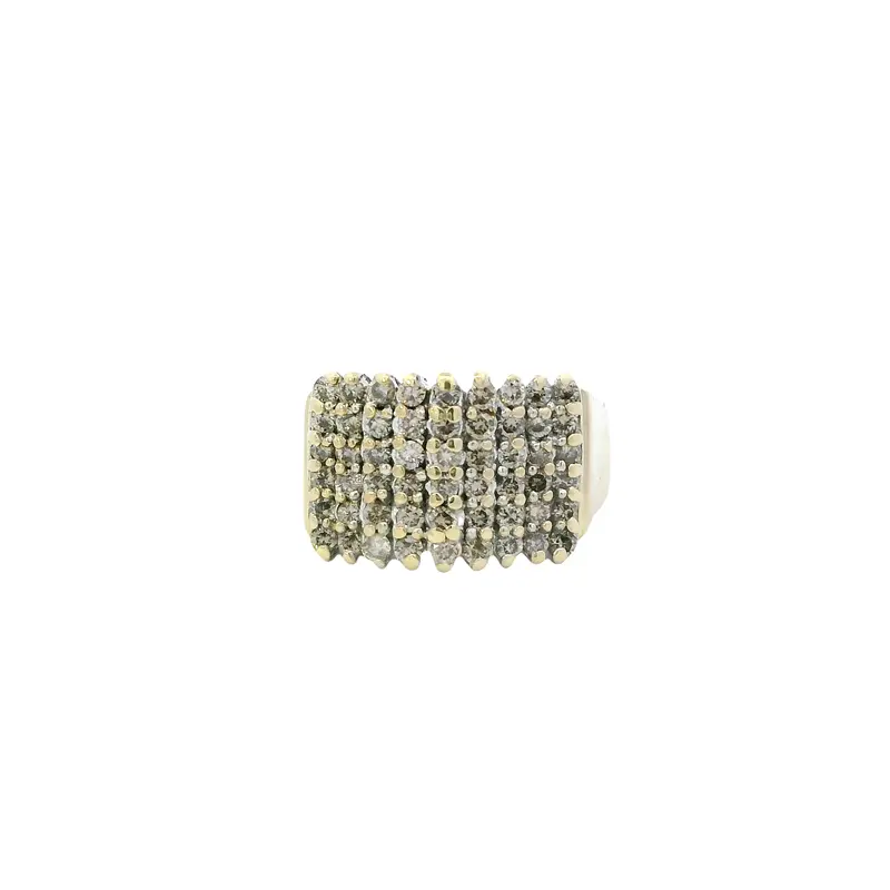10K Yellow Gold Solitaire Diamond Ring Featuring 1.08 Carats 1