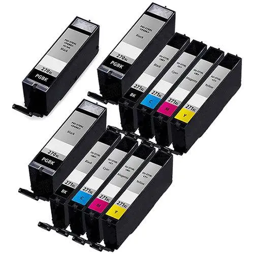 11-Pack Compatible Canon Pgi-270Xl And Cli-271Xl Ink Cartridges – 3 Black + 2 Each Color 1