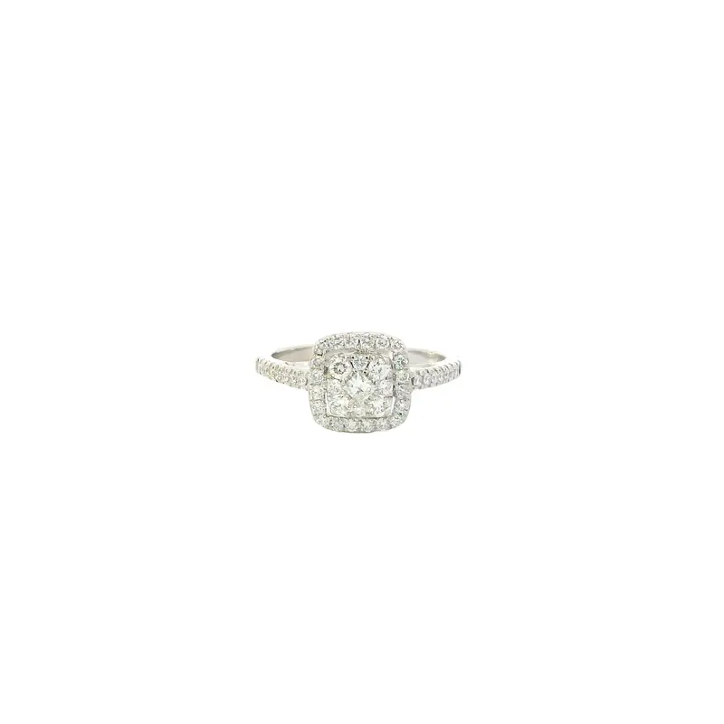 14K White Gold Diamond Ring (0.80 Carat Total Weight) 1