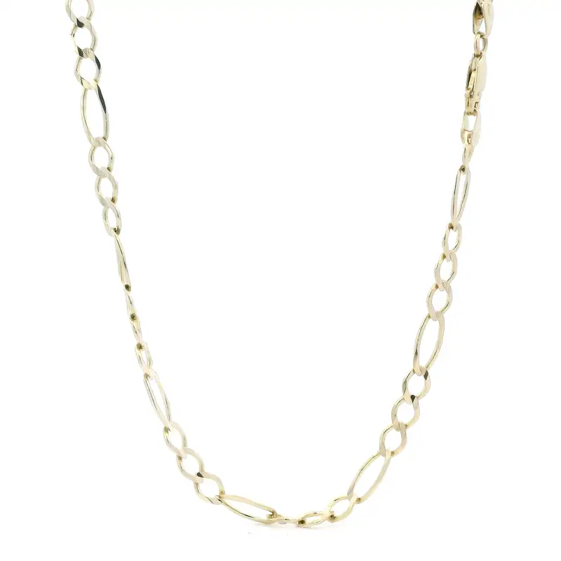 14K Yellow Gold 18-Inch Figaro Necklace Chain 1