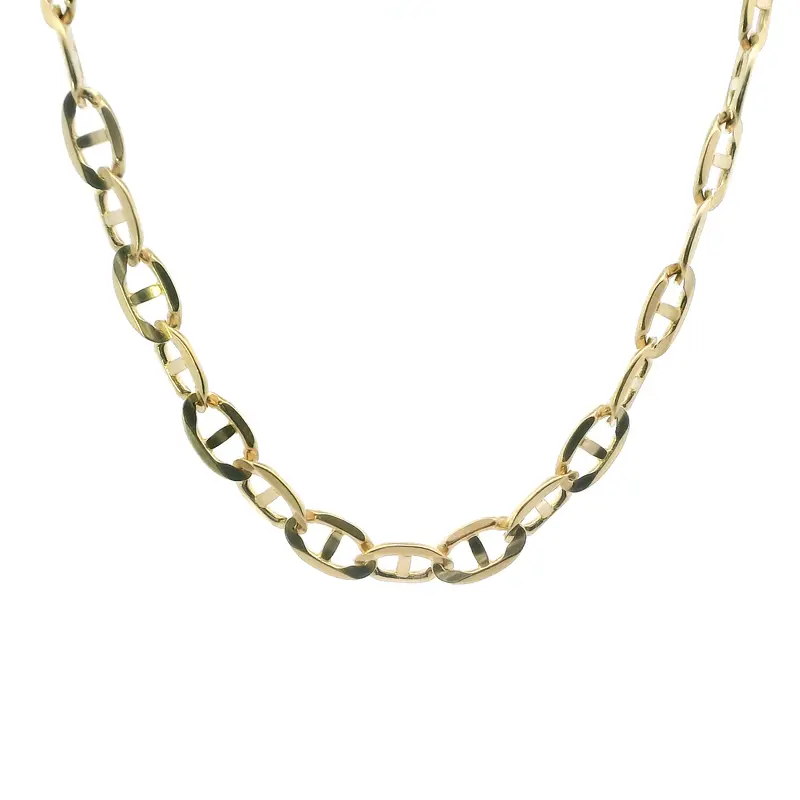 14K Yellow Gold 21-Inch Mariner Chain Necklace 1