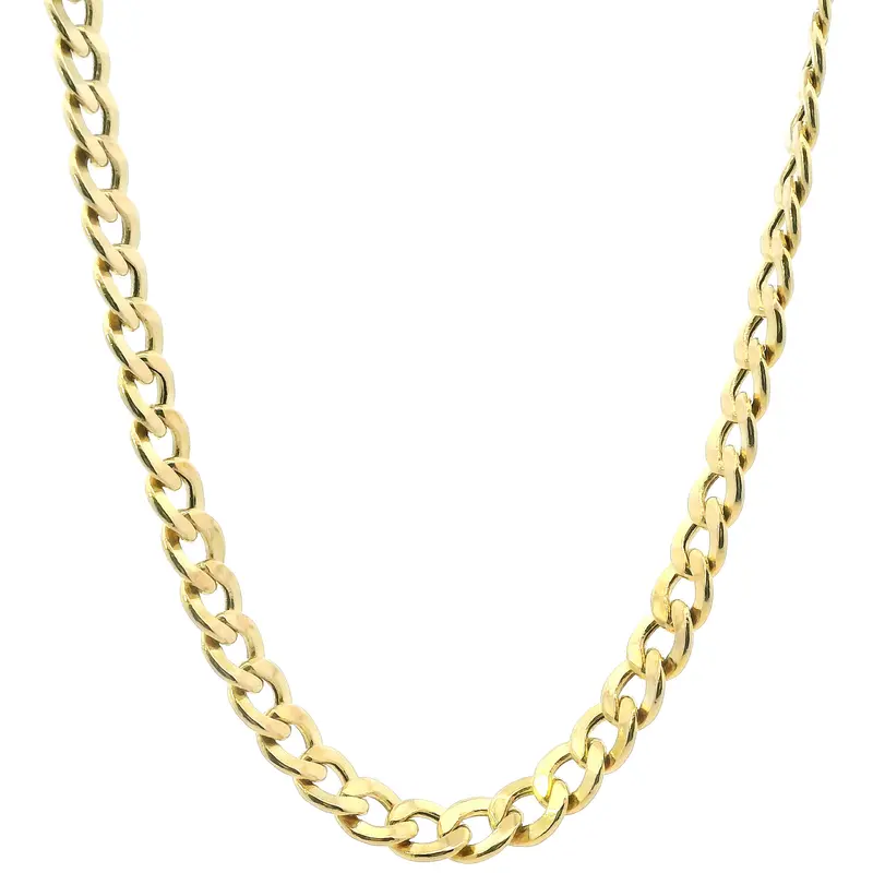 14K Yellow Gold 24-Inch Classic Curb Chain 1