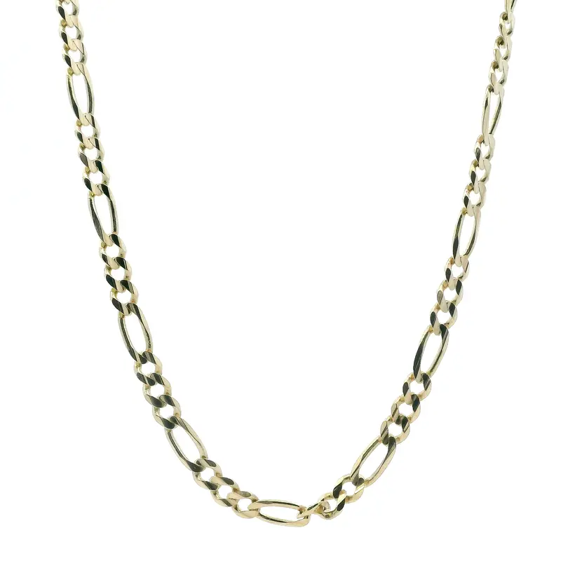 14K Yellow Gold 26-Inch Figaro Chain 1