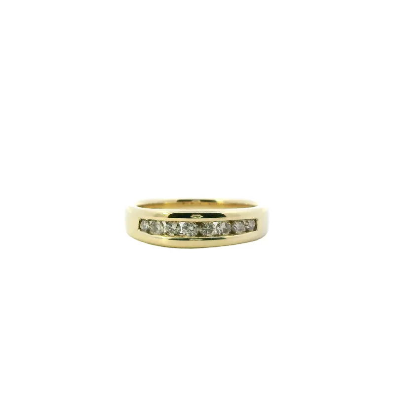 14K Yellow Gold Diamond Men'S Ring – 0.48 Carat Total Weight 1