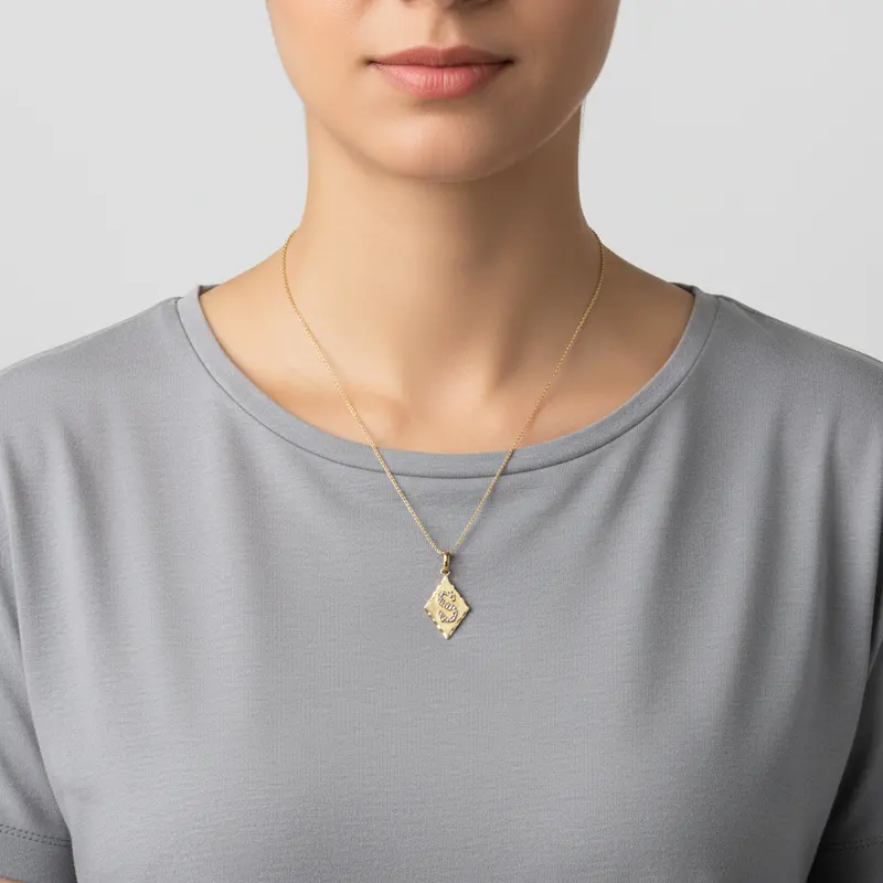 14K Yellow Gold Diamond-Set Letter 'S' Pendant 1