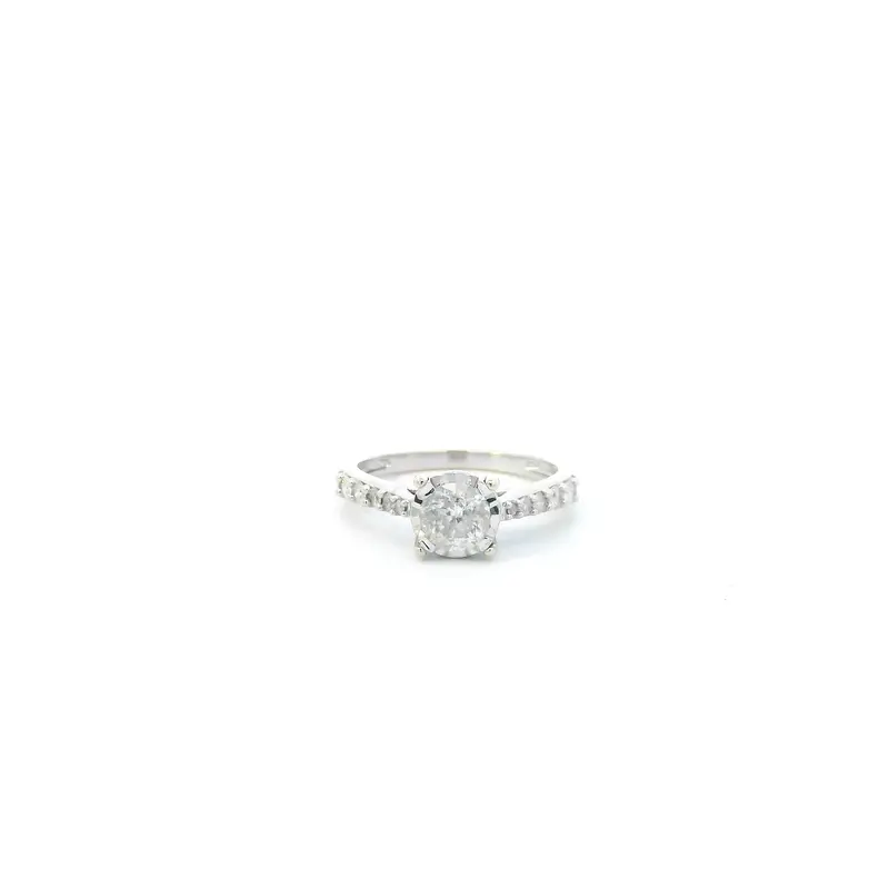 14K Yellow Gold Diamond Women'S Ring – 0.85 Carat Total Weight 1