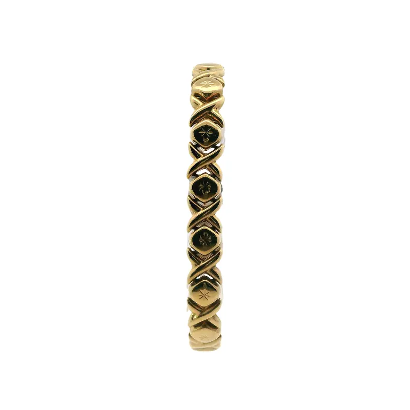 14K Yellow Gold Xo Initial Bracelet 1