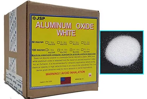 15 Lb 50-Micron White Aluminum Oxide Abrasive Media For Industrial Tumbling & Surface Prep 1