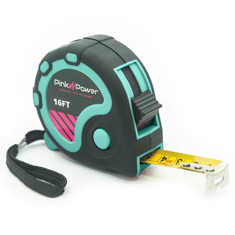 16-Foot Retractable Tape Measure – Aqua Splash Edition 1