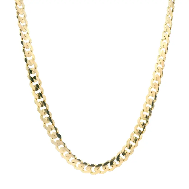 22-Inch Curb Chain Made With 18K Yellow Gold 1