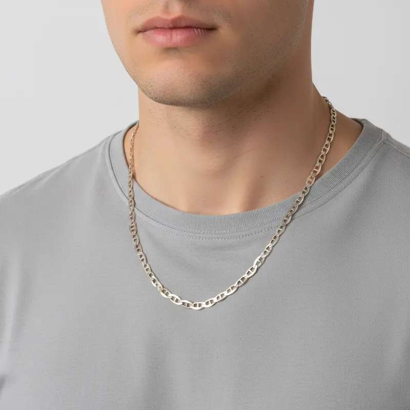 24-Inch Mariner Link Chain In Sterling Silver 1