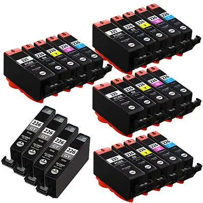 24-Pack Compatible Canon Pgi-225 And Cli-226 Ink Cartridges – 4 Black + 4 Each Color 1