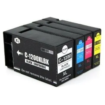 4-Pack Remanufactured Canon Pgi-1200Xl Ink Set – Full-Color Bundle For Maxify Printers 1