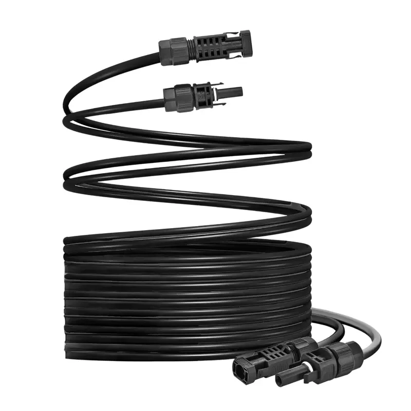 50-Foot Mc4 Quick-Release Solar Extension Cables For Mygrid 10K 1