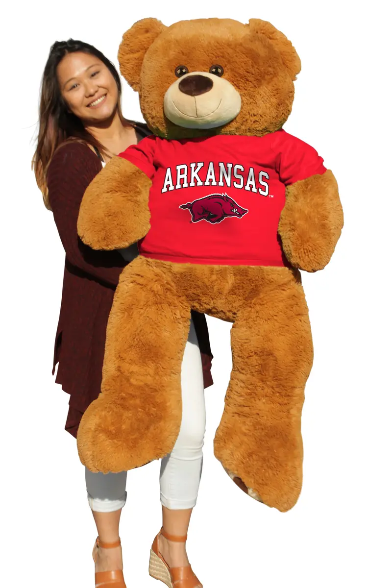 6-Foot Arkansas Razorbacks Giant Plush Bear 1