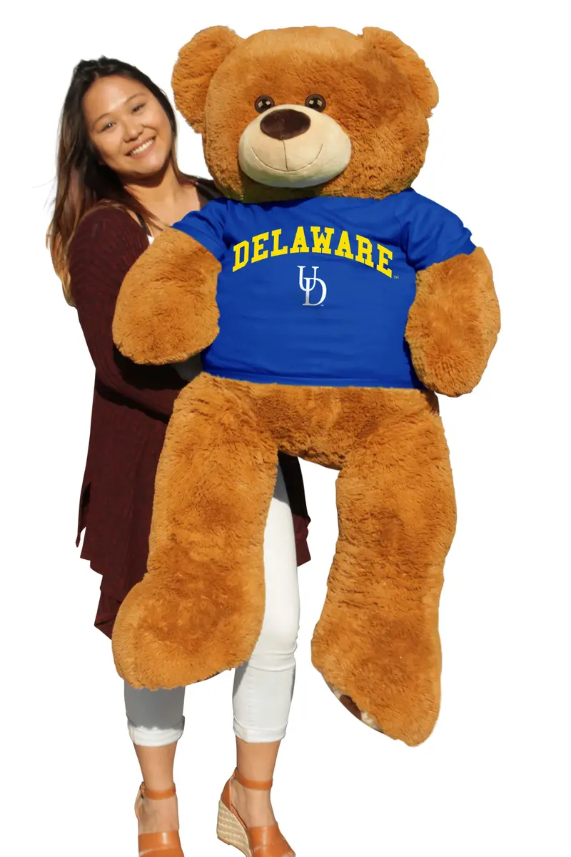 6-Foot Delaware Blue Hens Giant Plush Bear 1