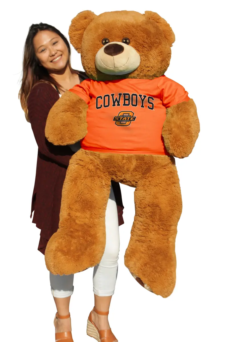 6-Foot Oklahoma State Cowboys Giant Stuffed Bear 1