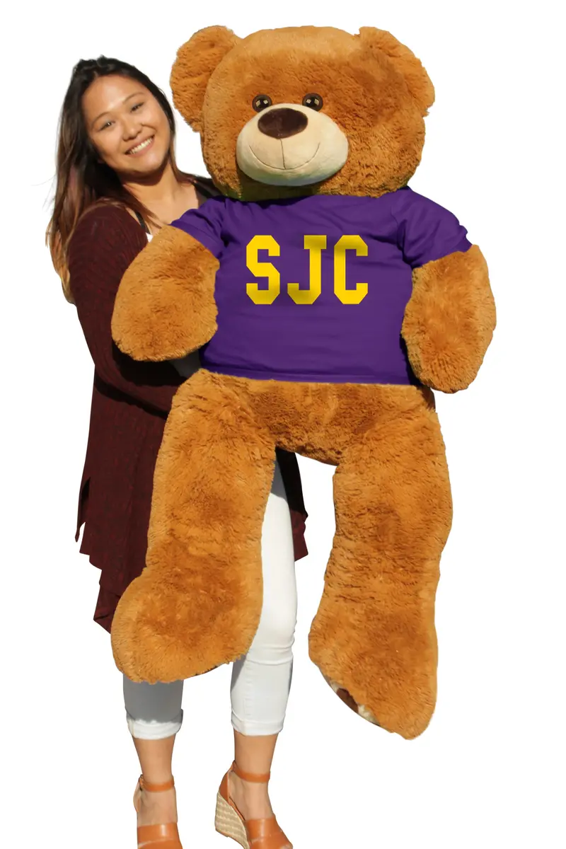 6-Foot San Juan College Mustangs Giant Plush Bear 1