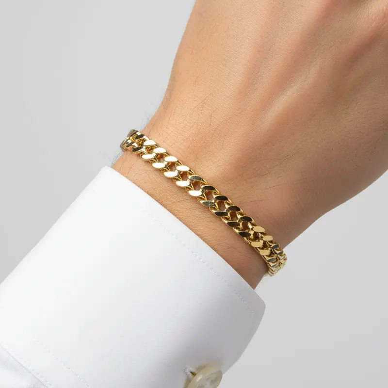 9-Inch Hollow Franco Bracelet In 10K Yellow Gold 1