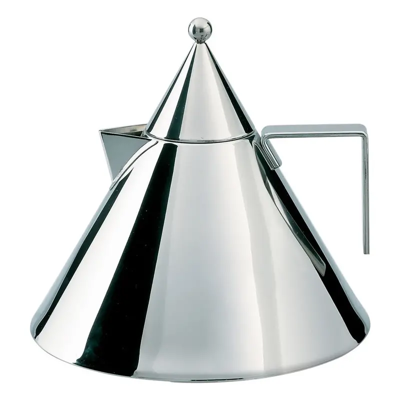 Aldo Rossi Il Conico 2-Quart Water Kettle – Minimalist Stainless Steel Stovetop Design 1
