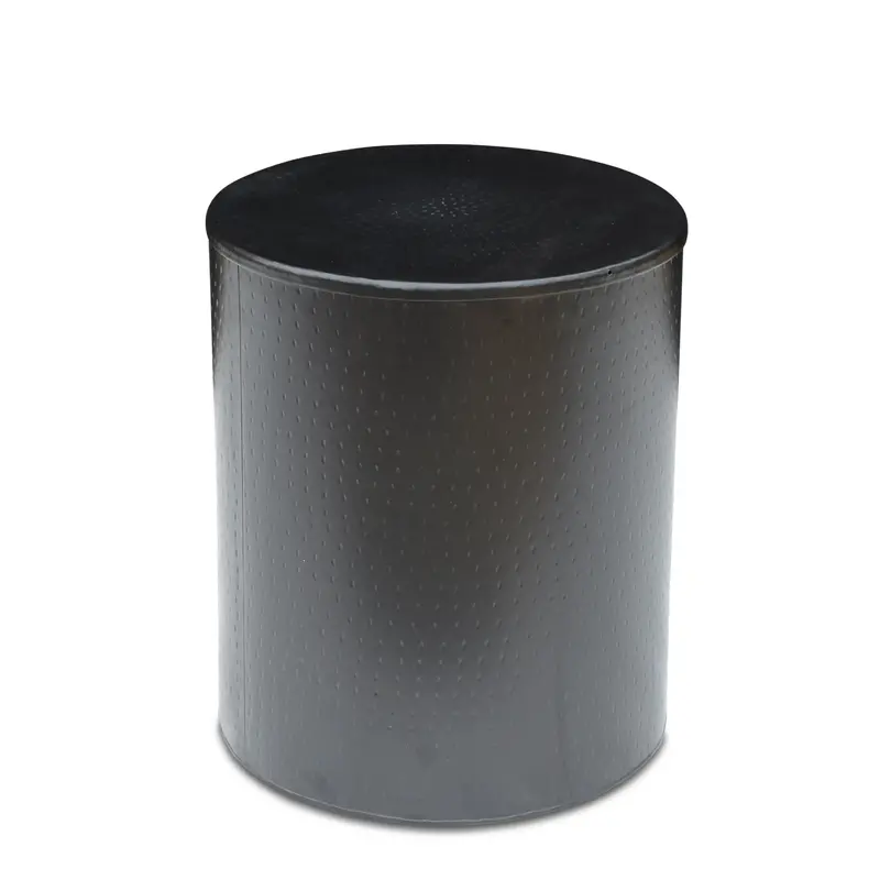Alevi-Inspired Drum-Shaped Wooden End Table 1