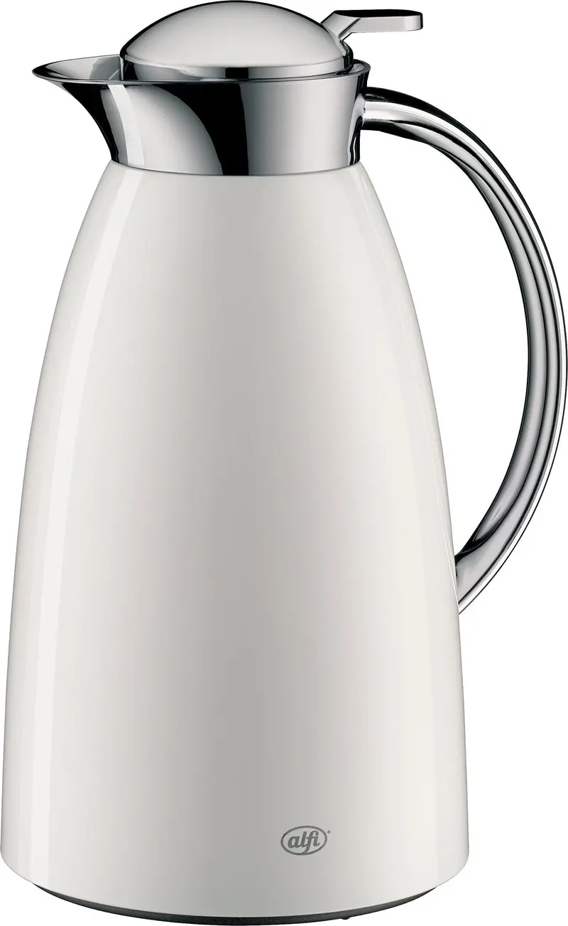 Alfi Gusto 1-Liter Vacuum-Insulated Thermal Carafe – Lacquered Metal, White Finish 1