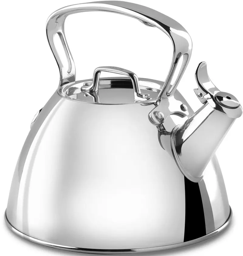 All-Clad Stainless Steel Tea Kettle – 2-Quart Polished Cookware Essential 1