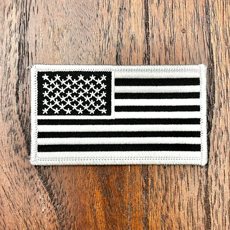 American Flag Black-Out Style Patch 1