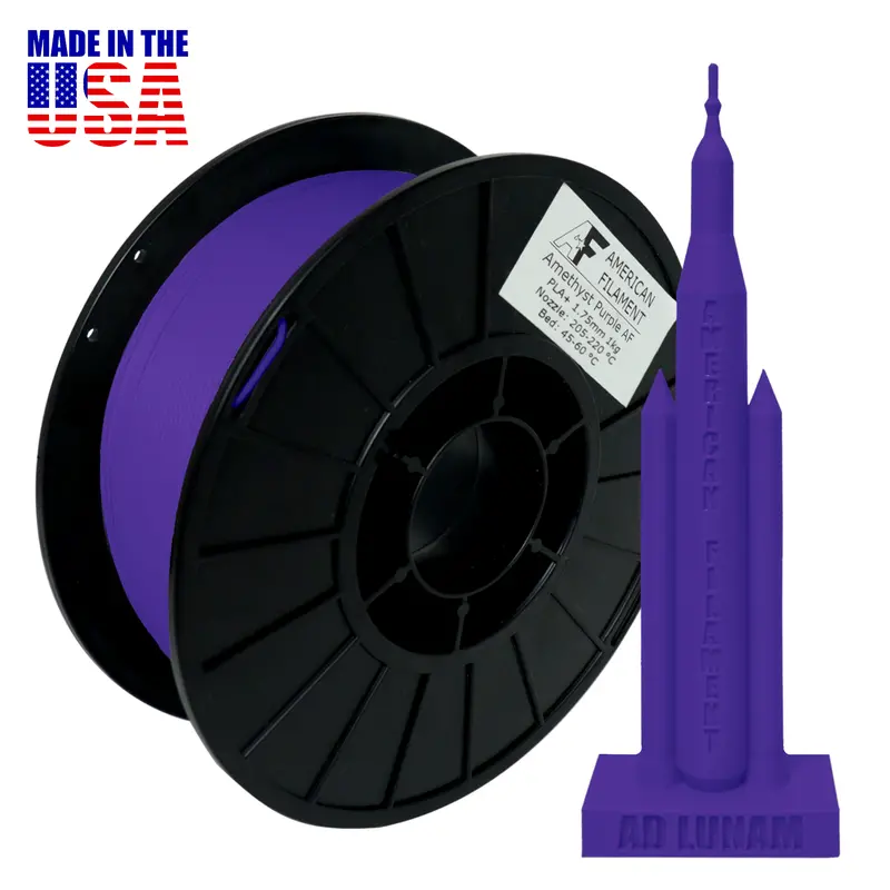 Amethyst Purple Advanced Pla+ Filament – Usa-Made, Smooth Surface Finish 1