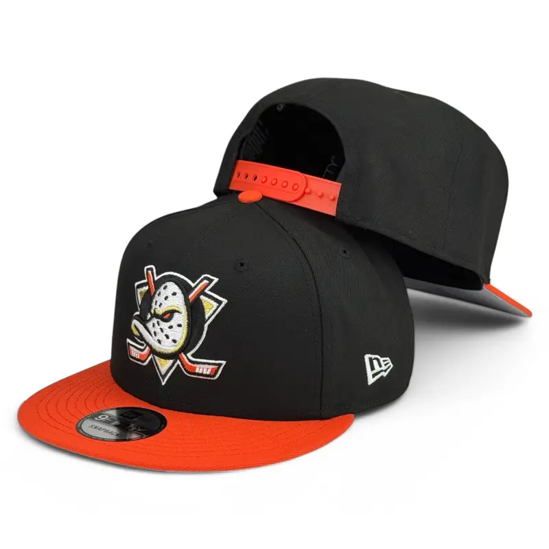 Anaheim Ducks Black & Orange Snapback – New Era 9Fifty 1