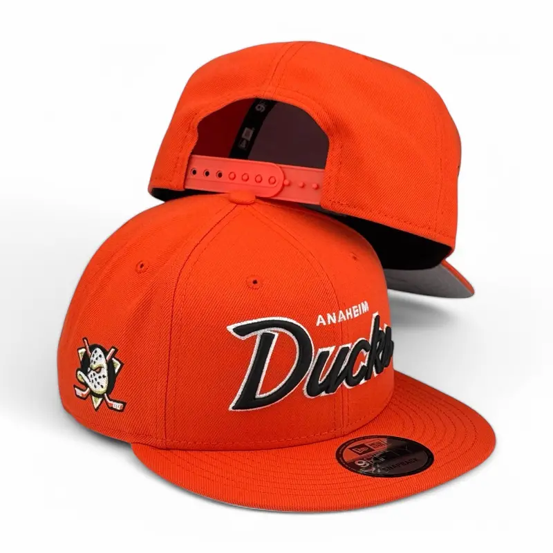 Anaheim Ducks Vibrant Orange Snapback – New Era 9Fifty 1