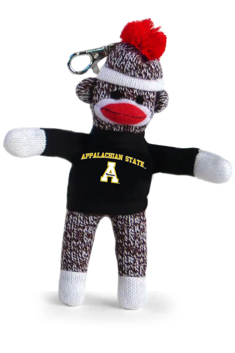 Appalachian State University Sock Monkey Keychain – 4-Inch Fan Gift 1