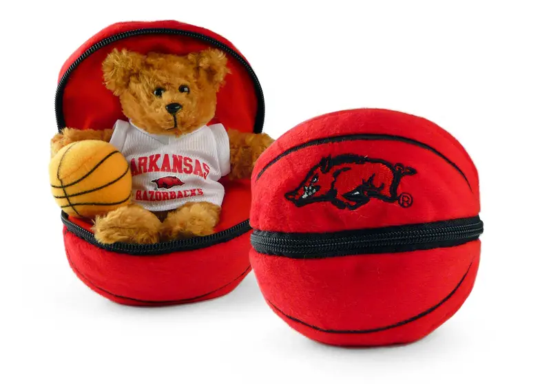 Arkansas 8-Inch Zippered Basketball 1