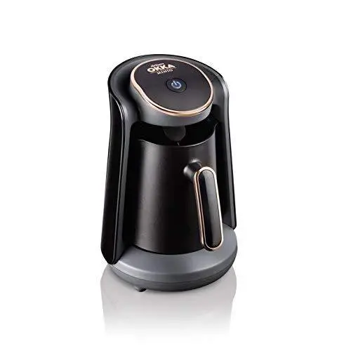 Arzum Okka Minio Turkish & Greek Coffee Maker – Compact 120V Automatic Brew System – Black/Gold 1
