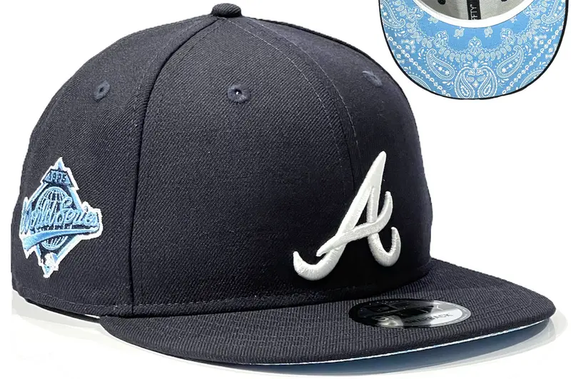 Atlanta Braves Blue Paisley Undervisor Snapback – New Era 9Fifty Navy 1