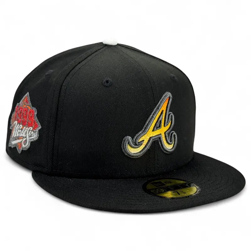 Atlanta Braves Scoregod Limited Edition New Era 59Fifty Fitted Hat – Black 1