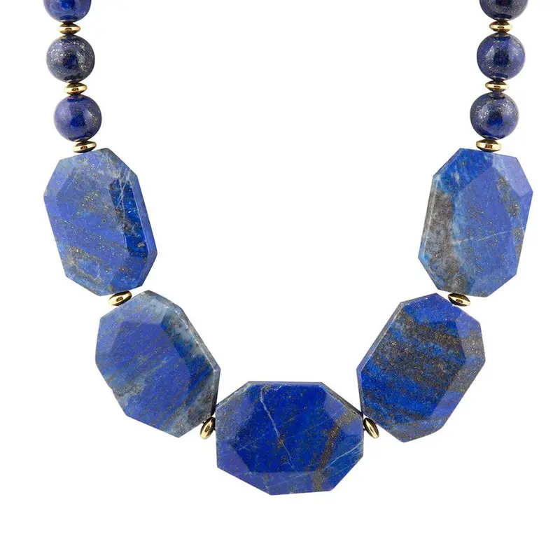 Azul Lapis Lazuli Gold-Plated Statement Necklace 1