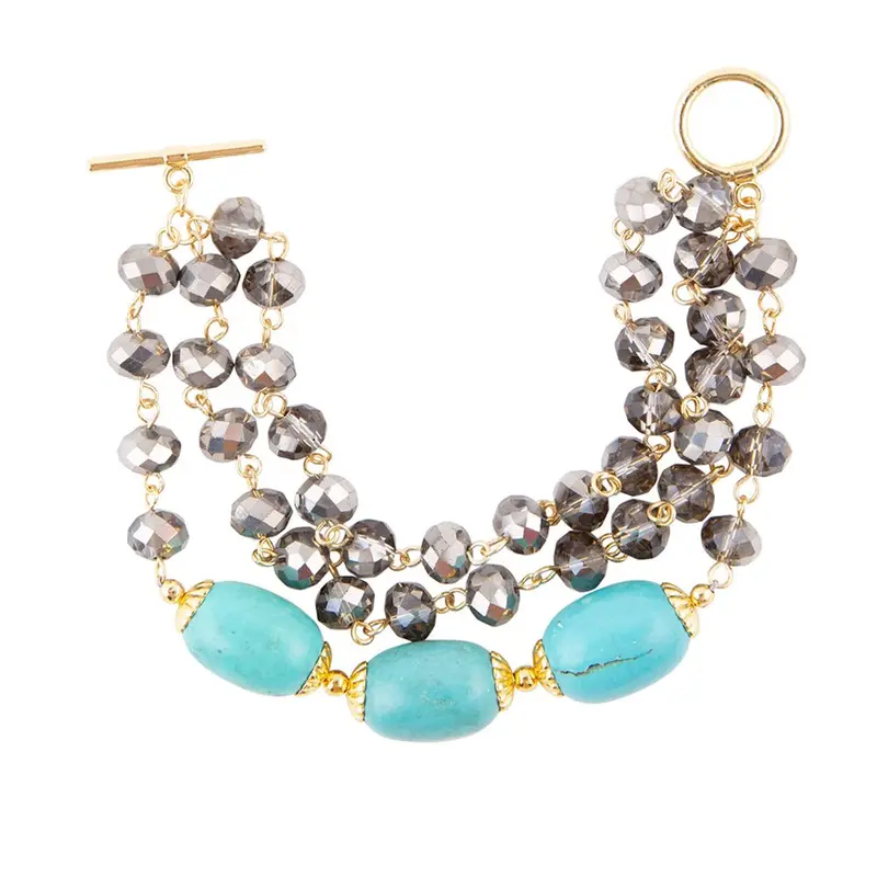 Baron Toggle Bracelet – Triple Strand Design 1