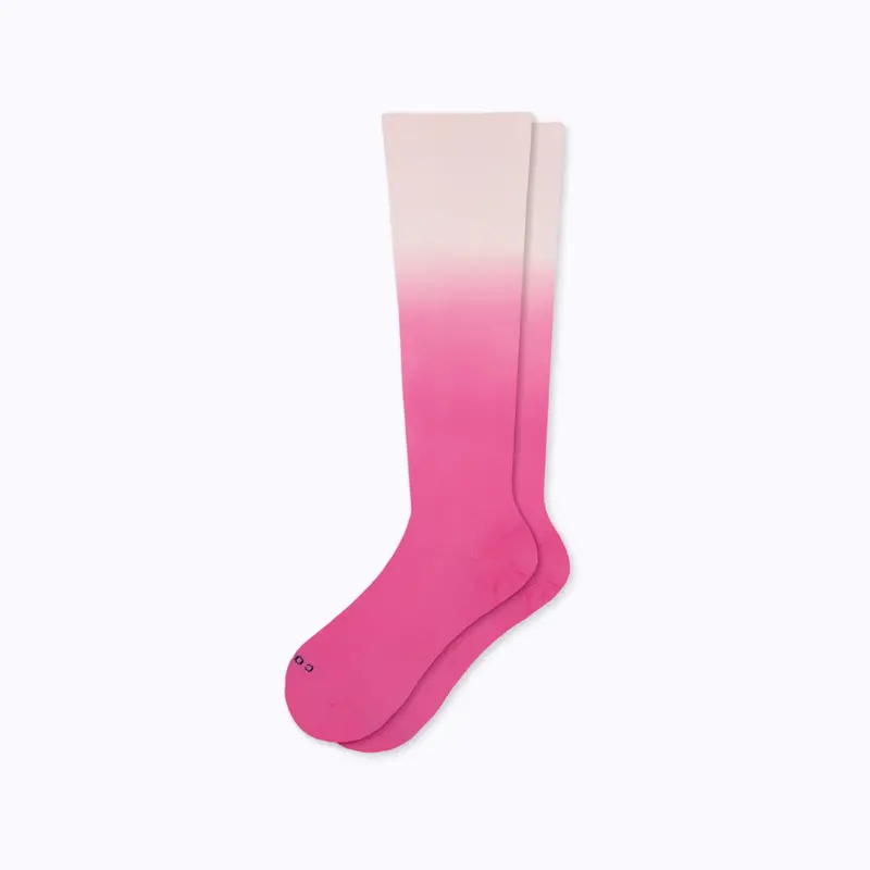 Berry Ombre Knee-High Compression Socks 1
