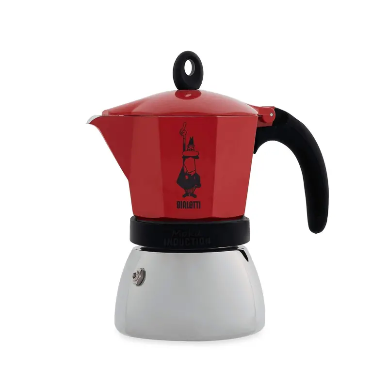 Bialetti Moka Induction Stovetop Espresso Maker – 4923 Model In Vibrant Red 1