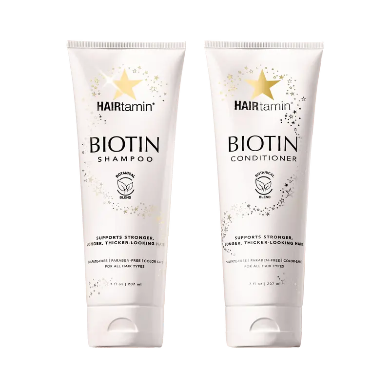 Biotin & Botanicals Shampoo And Conditioner Set – Strengthening Hair Care Duo 1