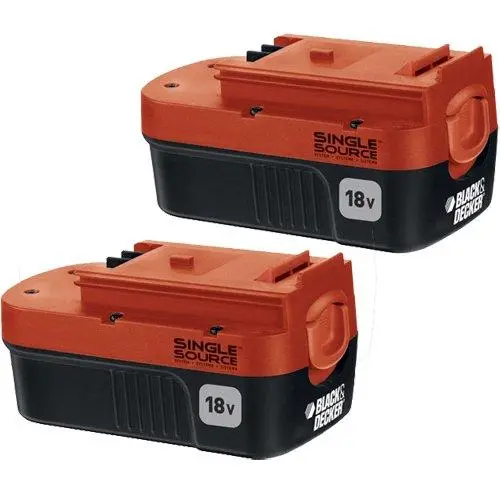 Black+Decker Hpb18-Ope2 Replacement Nicd Battery Pack – 18V Dual-Pack For Outdoor Power Tools 1