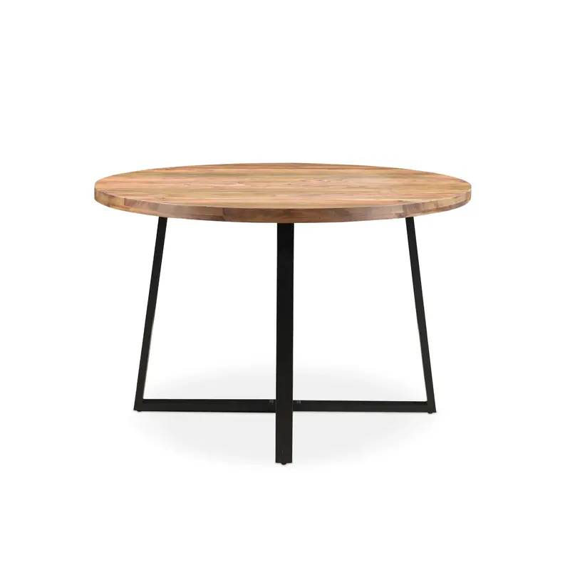 Blossom 48-Inch Round Dining Table – Compact Wooden Design 1