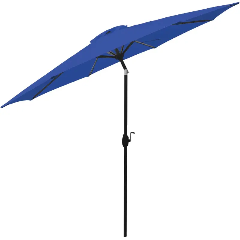 Bond Shade Factory Auto-Crank Aluminum Patio Umbrella – 9 Ft, Tahoe Blue 1