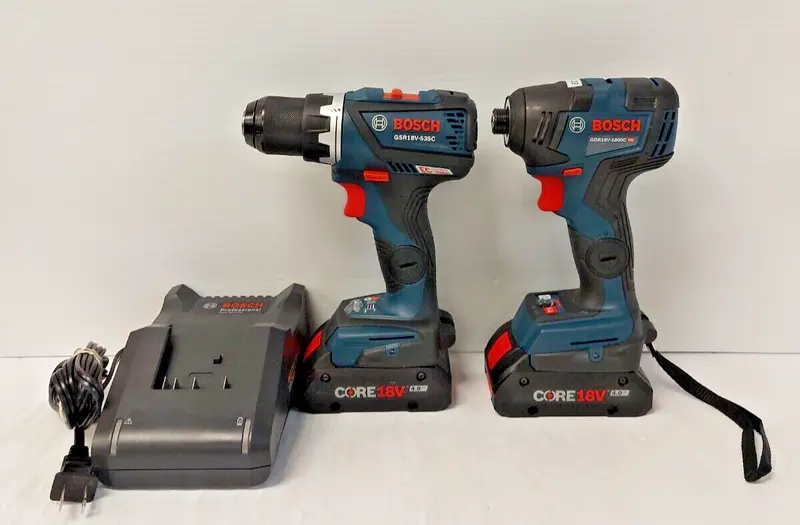 Bosch Complete Power Tool Set – Drill, Impact Driver, And Accessories 1